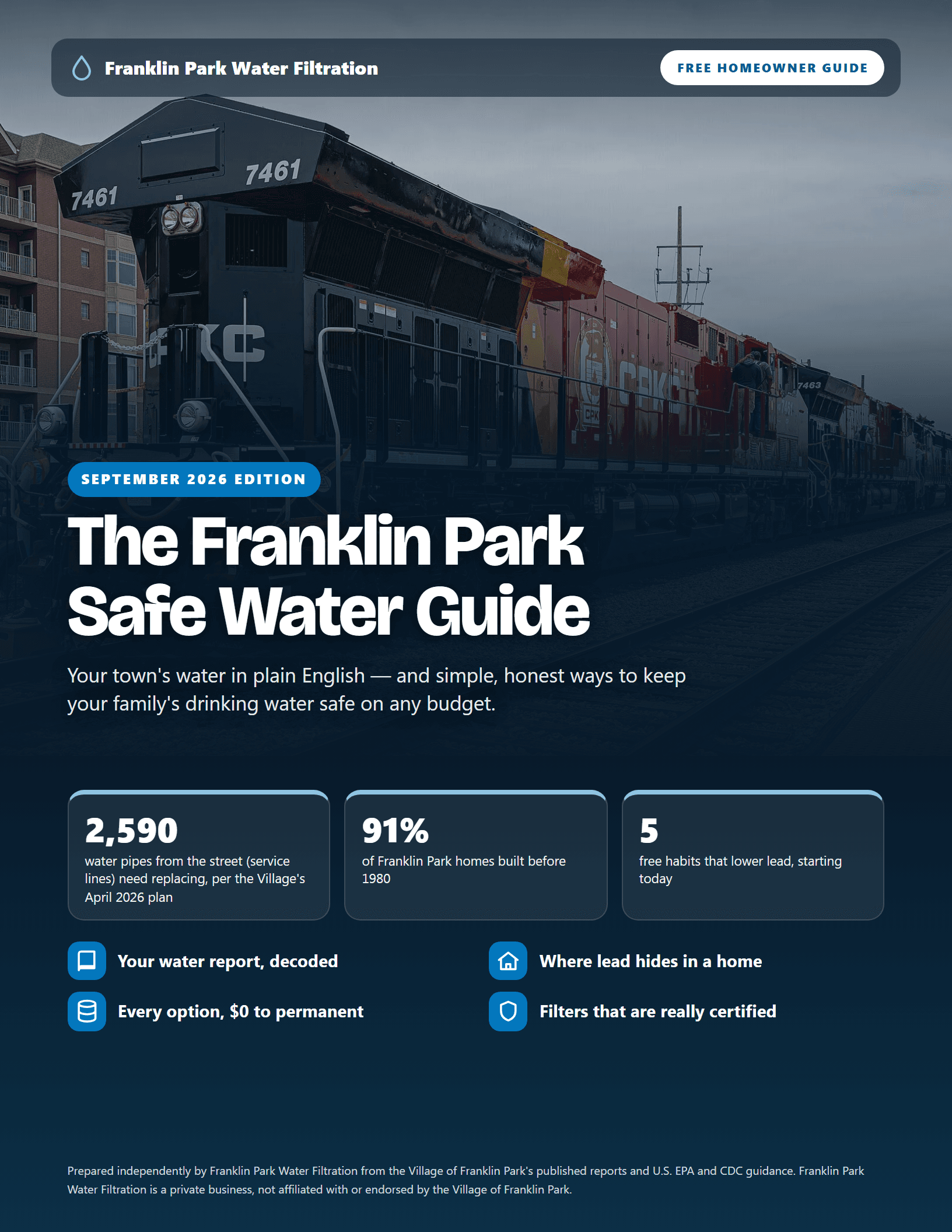 Cover of The Franklin Park Safe Water Guide